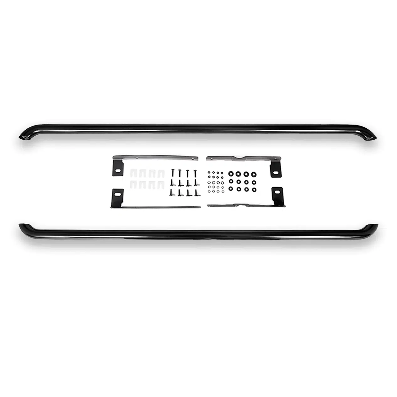 VanGlaze black side bars with mounting brackets and fixings