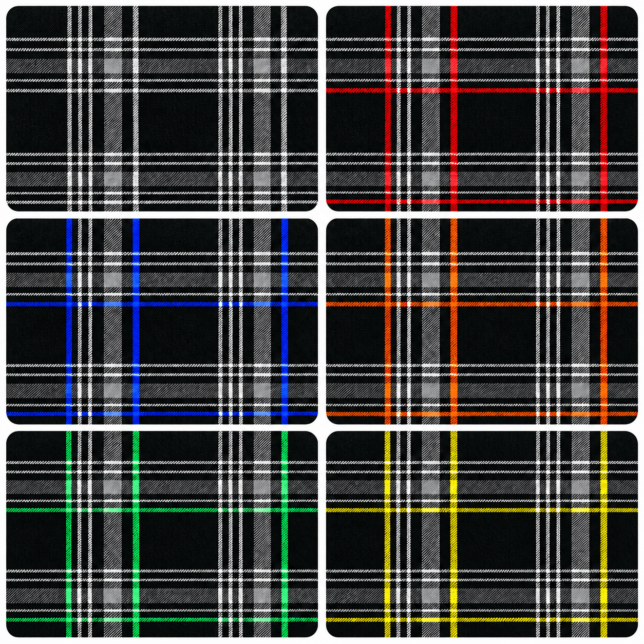 GTI Tartan Upholstery Fabric