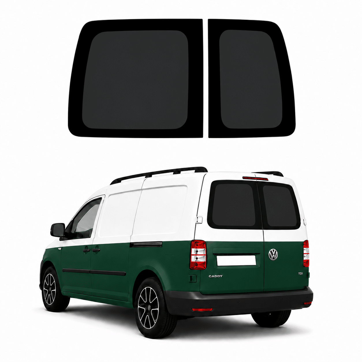 VW Caddy / Caddy Maxi Barn Door Privacy Glass – Pair