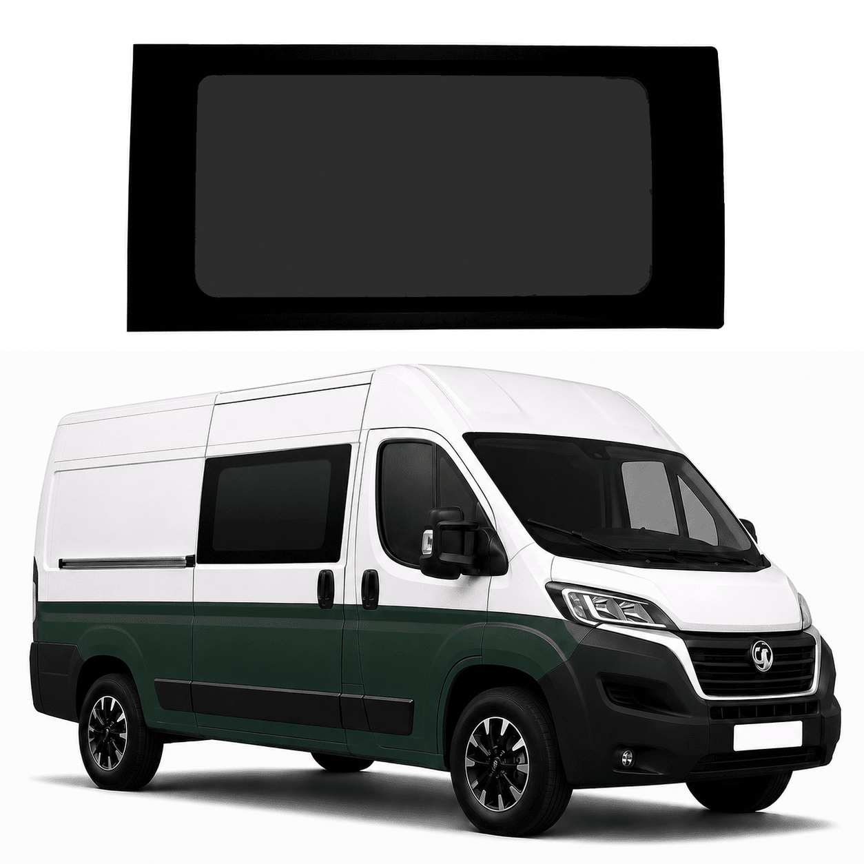Boxer / Relay / Ducato / Movano Front Fixed Privacy Glass – Driver Side